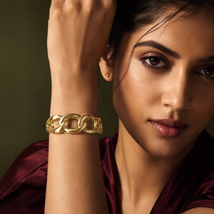 Kadas Gold-Tone Lustrous Broad Kada