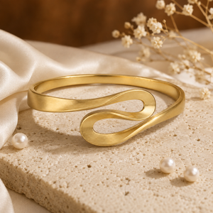 Kadas Gold-Tone Premium Broad Kada