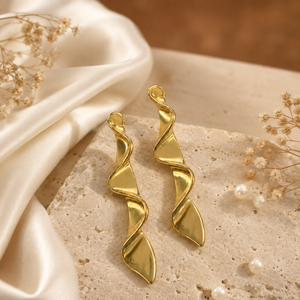 Earrings Gold-Tone Mixed Facet Multi-Stone Earrings - House of Viya