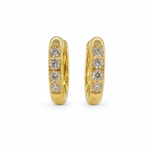 Earrings Gold-Tone Amethyst Cluster Stud Earrings - House of Viya
