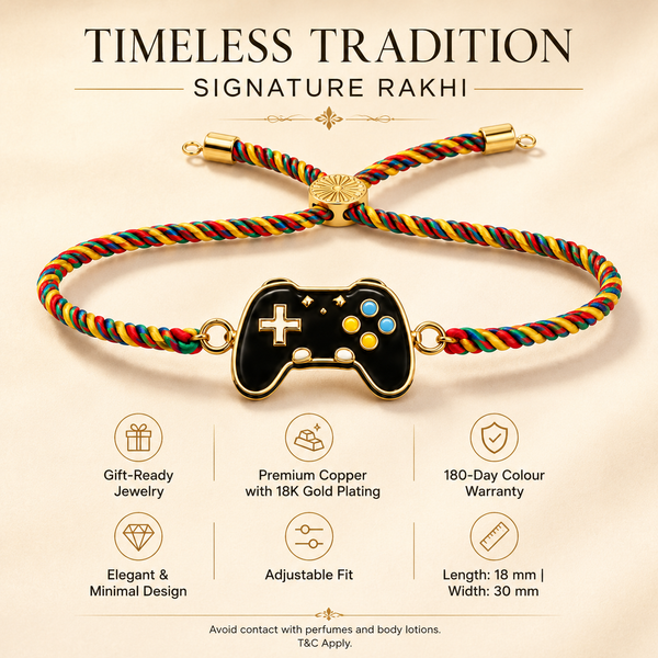 Rakhi Game Controller Motif Charm Kids Character Rakhi