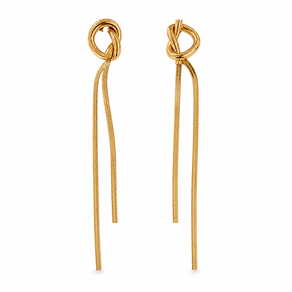 Earrings Gold-Tone Emerald Cut Rectangular Drop Earrings