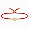 18K Gold Plated Rakhi Stone-Studded Eye Design Motif Charm Rakhi