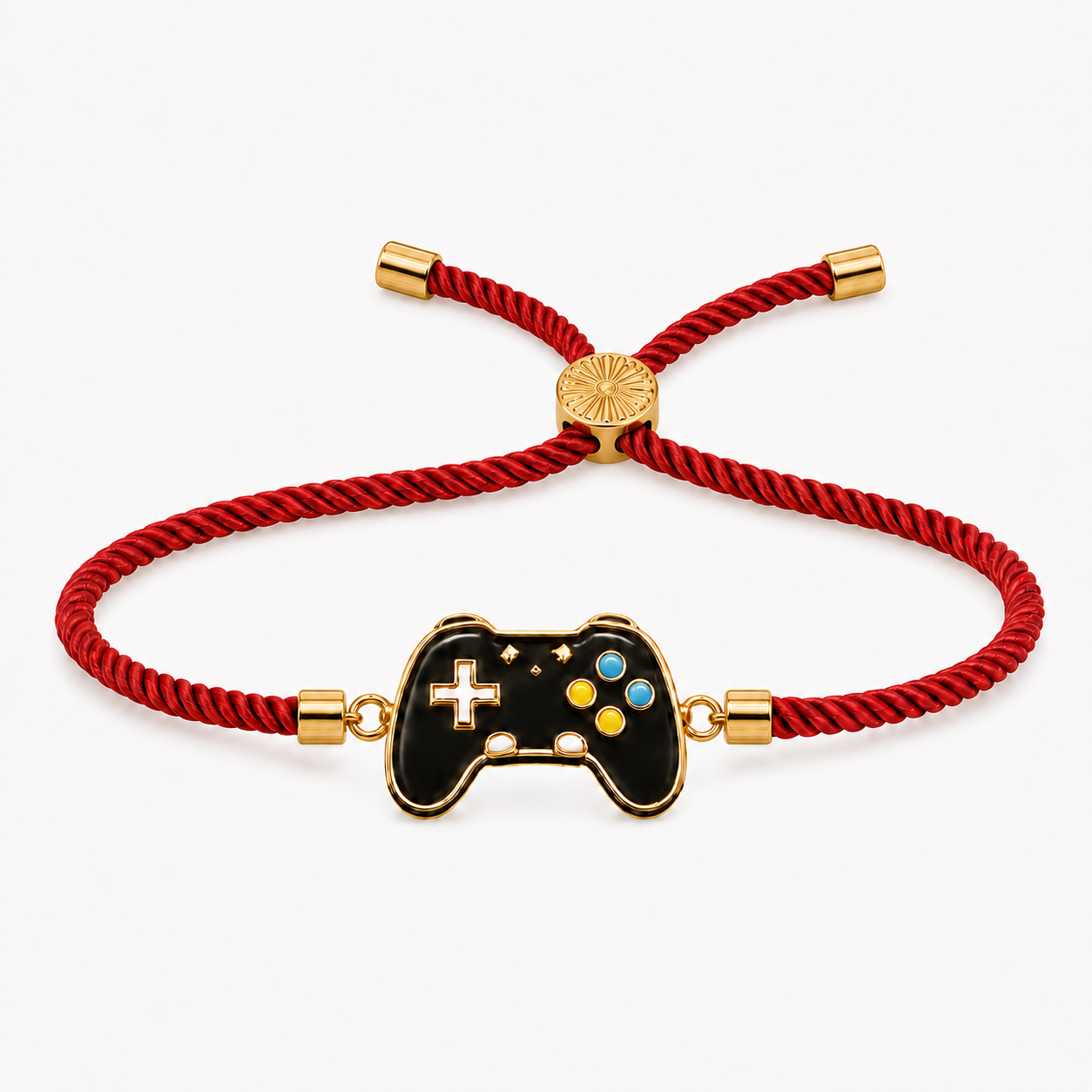 18K Gold Plated Rakhi Game Controller Motif Charm Kids Character Rakhi - House of Viya