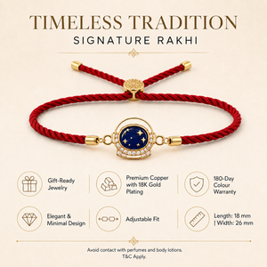 Rakhi Stone-Studded Astronaut Helmet Motif Kids Rakhi - House of Viya