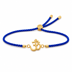 18K Gold Plated Rakhi Om Motif Religious Spiritual Traditional Rakhi - House of Viya