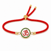 Rakhi Stone-Studded Om Circle Motif Religious Rakhi