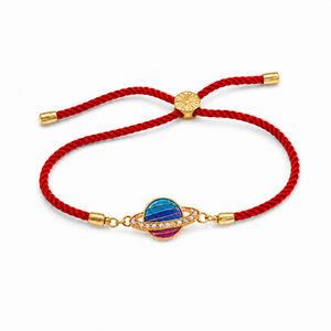 Rakhi Stone-Studded Saturn Planet Motif Design Rakhi - House of Viya