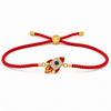 18K Gold Plated Rakhi Stone-Studded Rocket Motif Kids Character Rakhi