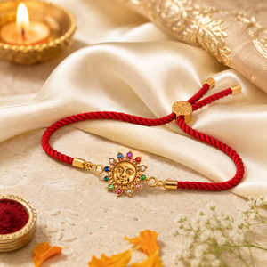 Rakhi Nava Graha Sun Chakra Motif Religious Rakhi - House of Viya