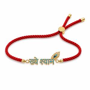 Rakhi Radhe Shyam Krishna Motif Religious Traditional Rakhi - House of Viya