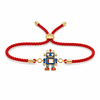18K Gold Plated Rakhi Stone-Studded Robot Motif Kids Character Rakhi