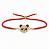 18K Gold Plated Rakhi Panda Animal Motif Charm Kids Character Rakhi