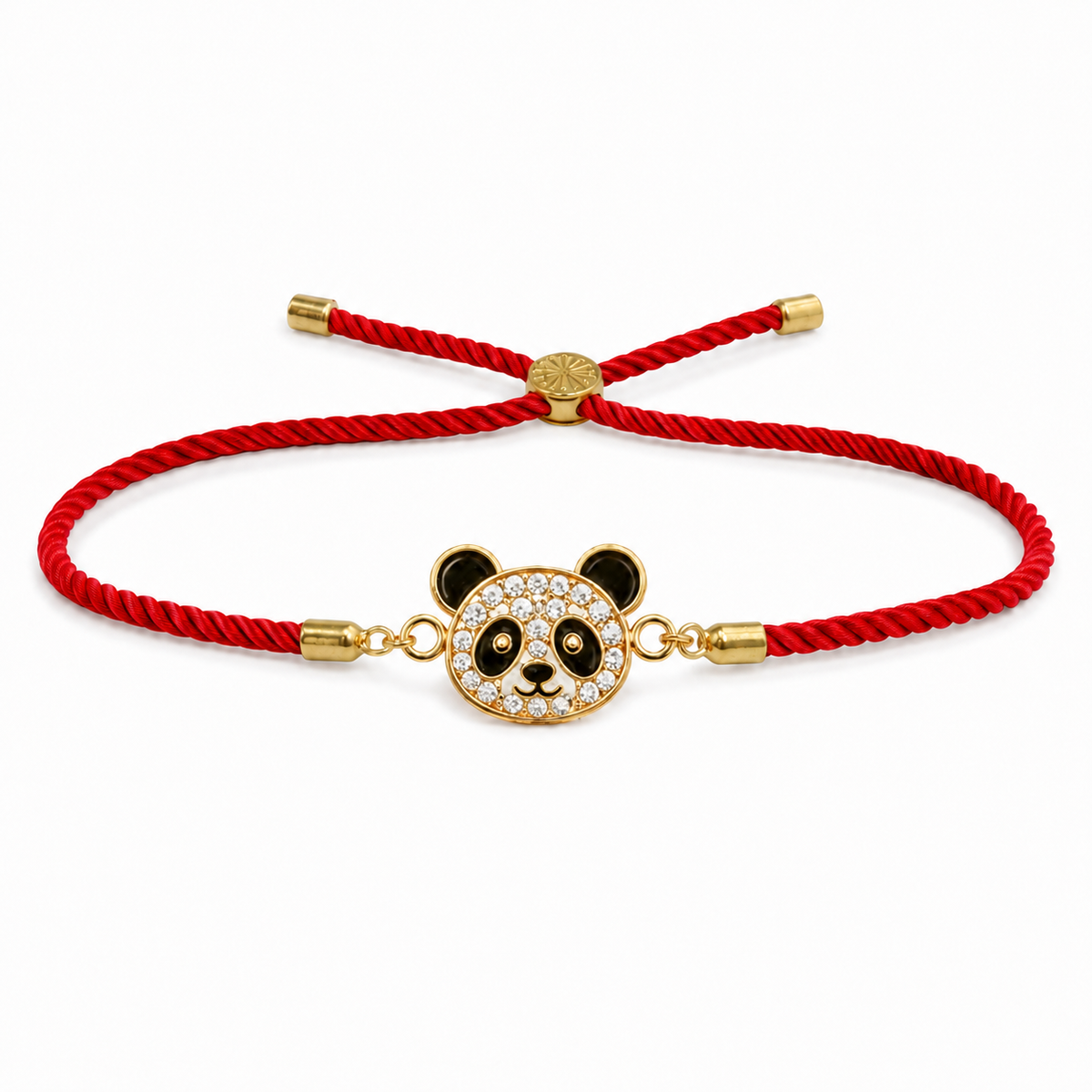 18K Gold Plated Rakhi Panda Animal Motif Charm Kids Character Rakhi