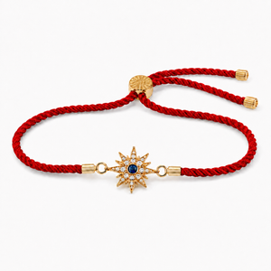 Rakhi Stone-Studded Starburst Motif Charm Rakhi - House of Viya