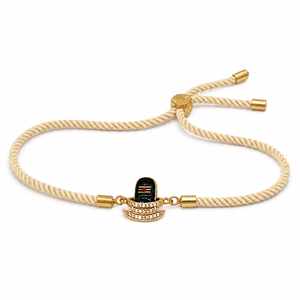 18K Gold Plated Rakhi Shiva Motif Religious Traditional Rakhi - House of Viya