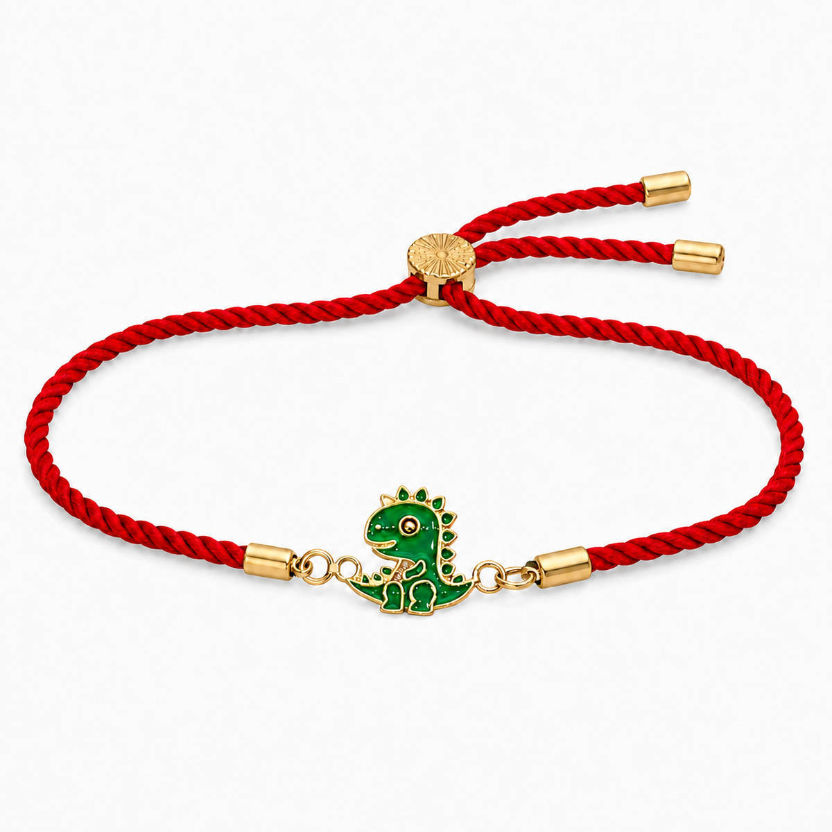 18K Gold Plated Rakhi Dinosaur Motif Charm Kids Character Rakhi