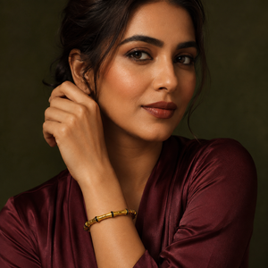 Kada Gold-Tone Stainless Steel Bamboo Collection Gold Statement Design