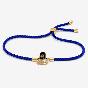18K Gold Plated Rakhi Shiva Motif Religious Traditional Rakhi - House of Viya