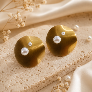 Earrings Gold-Tone Moonstone Teardrop Dangle Earrings
