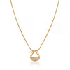 Gold Interlocking Loop Infinity Pendant Chain Anti-Tarnish Necklace