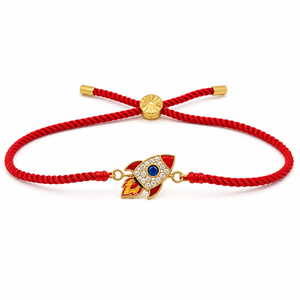 Rakhi Stone-Studded Rocket Motif Kids Character Rakhi