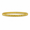 Gold Petal Leaf Textured Stud Oval Kada for Women | No Stone Embossed Floral Stainless Steel Ladies Bangle | Texture Festive Jewellery
