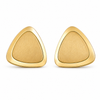 Earrings Gold-Tone Jade Square Hoop Earrings