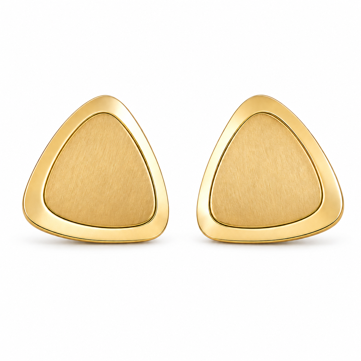Earrings Gold-Tone Jade Square Hoop Earrings