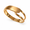 Kadas Gold-Tone Angular Broad Kada