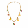 Anti tranish Gold plated 160 No. Chain Link with watermelon hanging chain for adults - 1 Pc