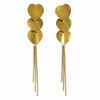 Earrings Gold-Tone Hexagonal Geometric Drop Earrings