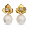 Earrings Gold-Tone Bezel Set Stone Linear Earrings