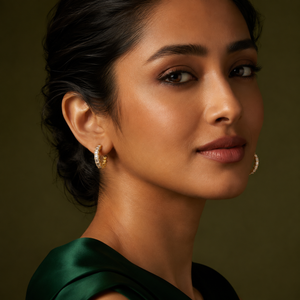 Earrings Gold-Tone Diamond Cluster Burst Earrings - House of Viya