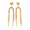 Earrings Gold-Tone Layered Triangle Crystal Earrings
