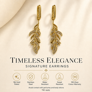 Earrings Gold-Tone Jade Stone Geometric Drop Earrings