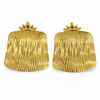 Earrings Gold-Tone Black Onyx Round Stud Earrings