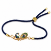 Rakhi Stone-Studded Peacock Royal Motif Floral Rakhi