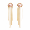 Earrings Gold-Tone Gemstone Bar Geometric Earrings