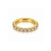 Rings Dual-Tone Polished Yellow Stone Statement Ring