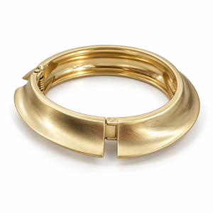 Kadas Gold-Tone Metallic Broad Kada