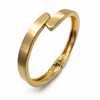 Kadas Gold-Tone Hammered Broad Kada