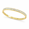 Kadas Gold-Tone Pave Crystal-Studded Slim Kada for Women