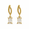 Earrings Gold-Tone Crystal Heart Cluster Earrings