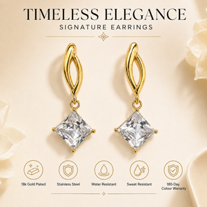 Earrings Gold-Tone Vintage-Inspired Filigree Stud Earrings - House of Viya