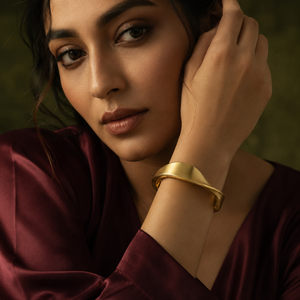 Kadas Gold-Tone Polished Openable Cuff Kada