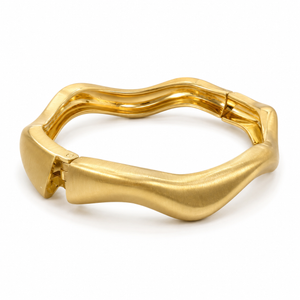 Kadas Gold-Tone Sleek Broad Kada