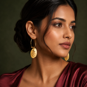 Earrings Gold-Tone Cascading Stone Drop Earrings - House of Viya