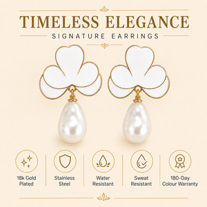Earrings Gold-Tone Fancy Shaped Crystal Hoop Earrings - House of Viya