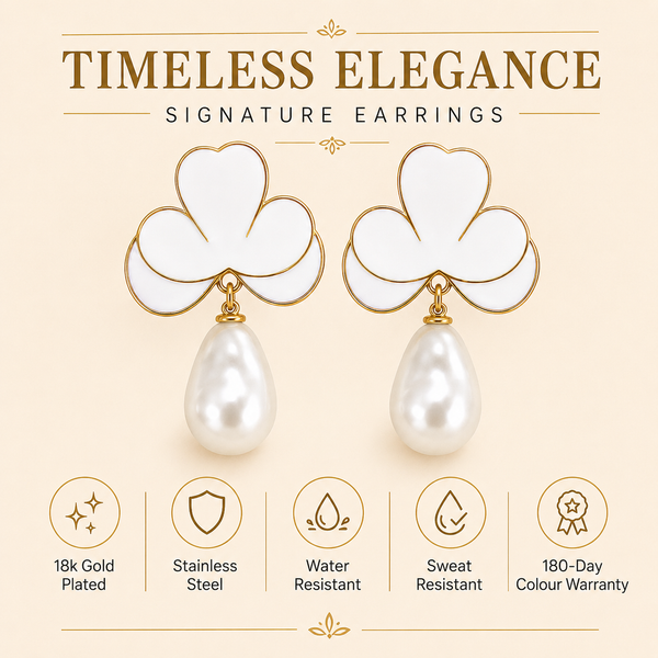 Earrings Gold-Tone Fancy Shaped Crystal Hoop Earrings - House of Viya